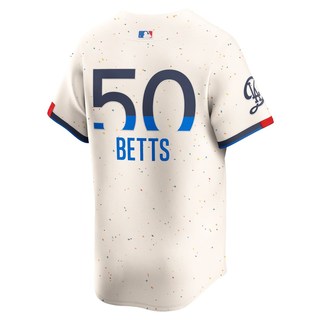 Los Angeles Dodgers Mookie Betts Nike City Connect Limited Player Jersey - Cream Team Jersey Sports Fan Apparel