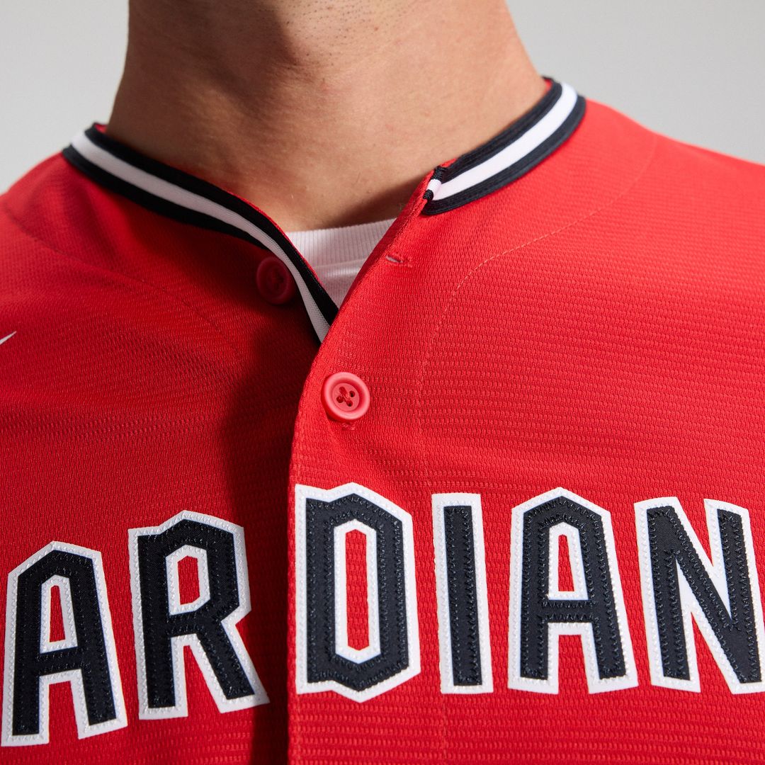 Cleveland Guardians Nike Alternate 2 Replica Jersey - Red Team Jersey Sports Fan Apparel