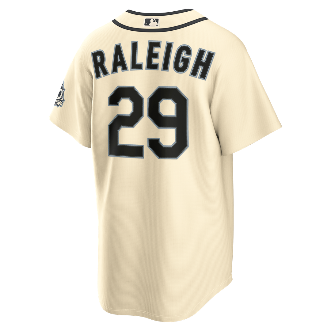 Seattle Mariners Cal Raleigh Nike Alternate 50th Season Patch Stadium Jersey - Teal Team Jersey Sports Fan Apparel