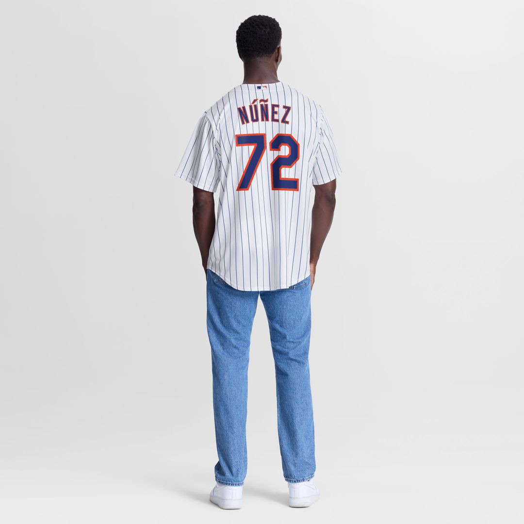 New York Mets Dedniel Núñez Nike Home Replica Jersey - White Team Jersey Sports Fan Apparel