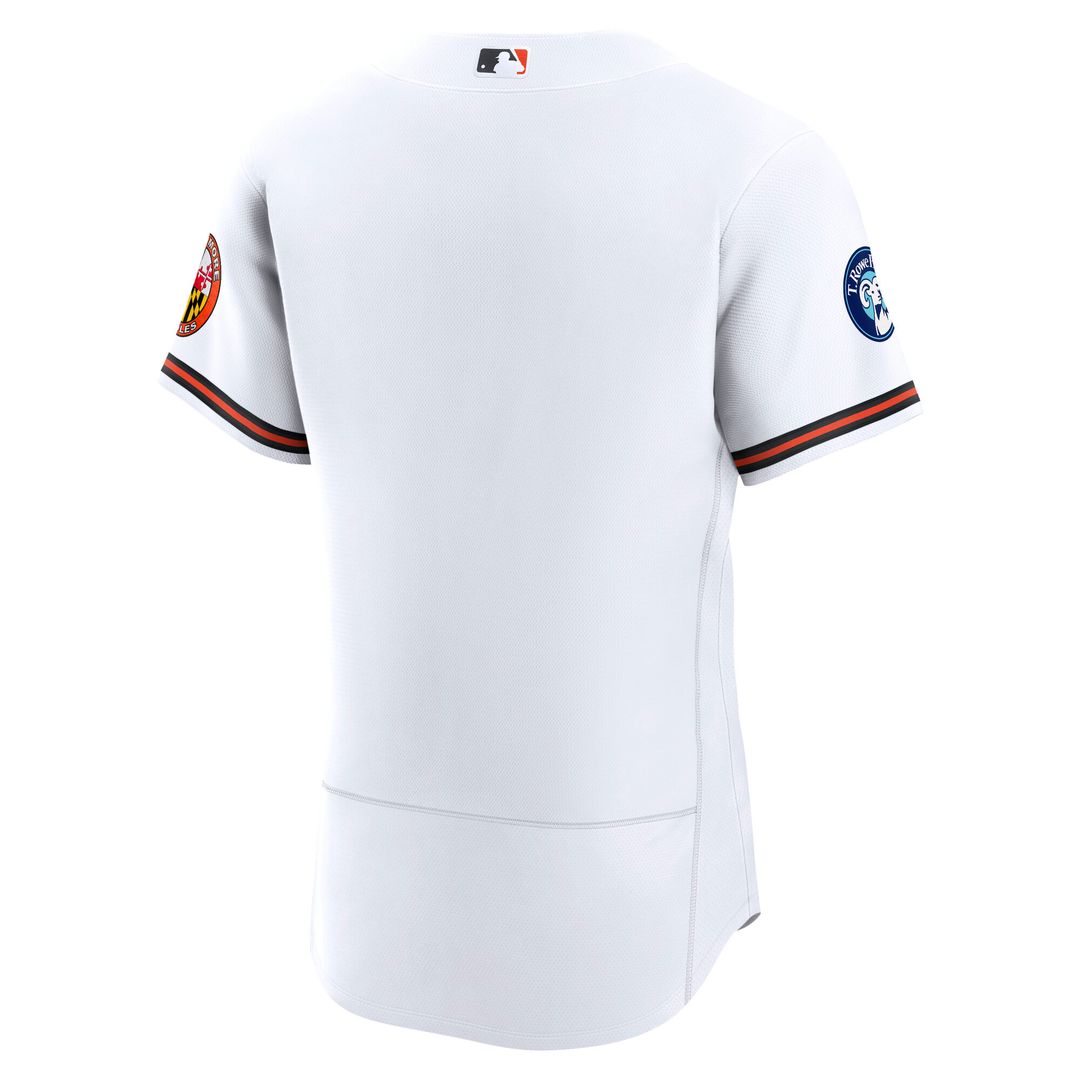 Baltimore Orioles Nike Home Sponsor Patch Authentic Jersey - White Team Jersey Sports Fan Apparel