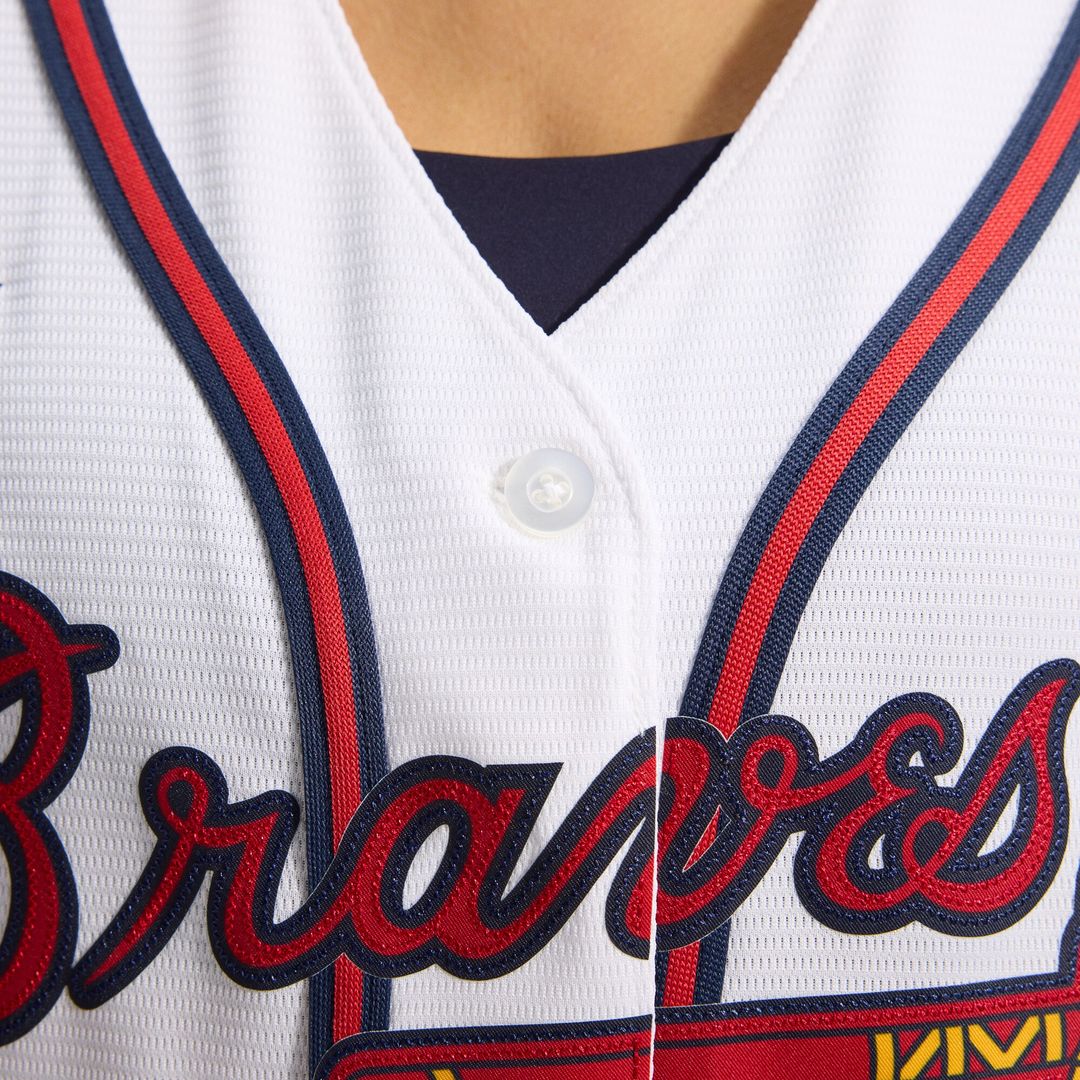 Atlanta Braves Nike Women's Home Replica Team Jersey - White Team Jersey Sports Fan Apparel