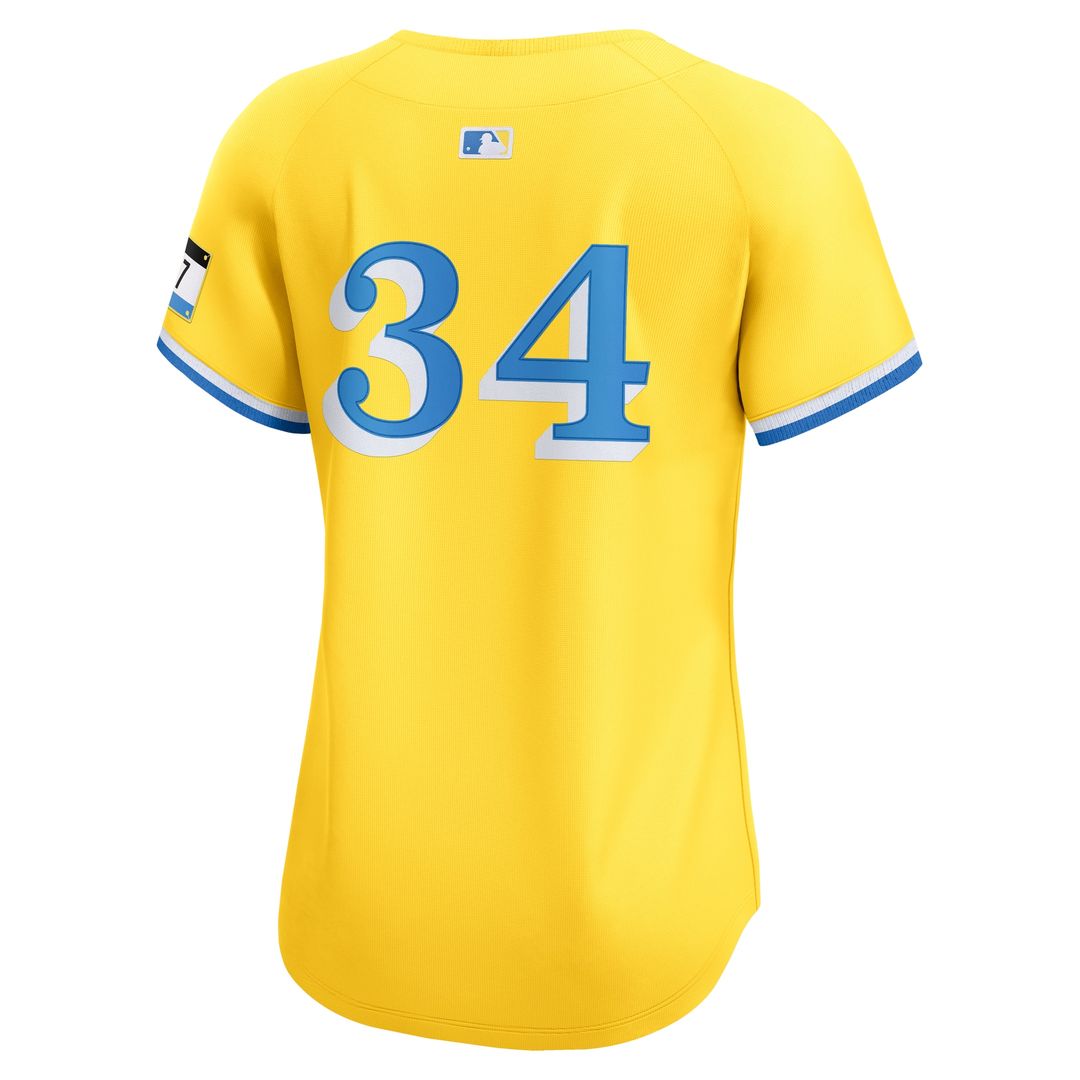 Boston Red Sox David Ortiz Nike Women's City Connect Limited Jersey - Gold Team Jersey Sports Fan Apparel