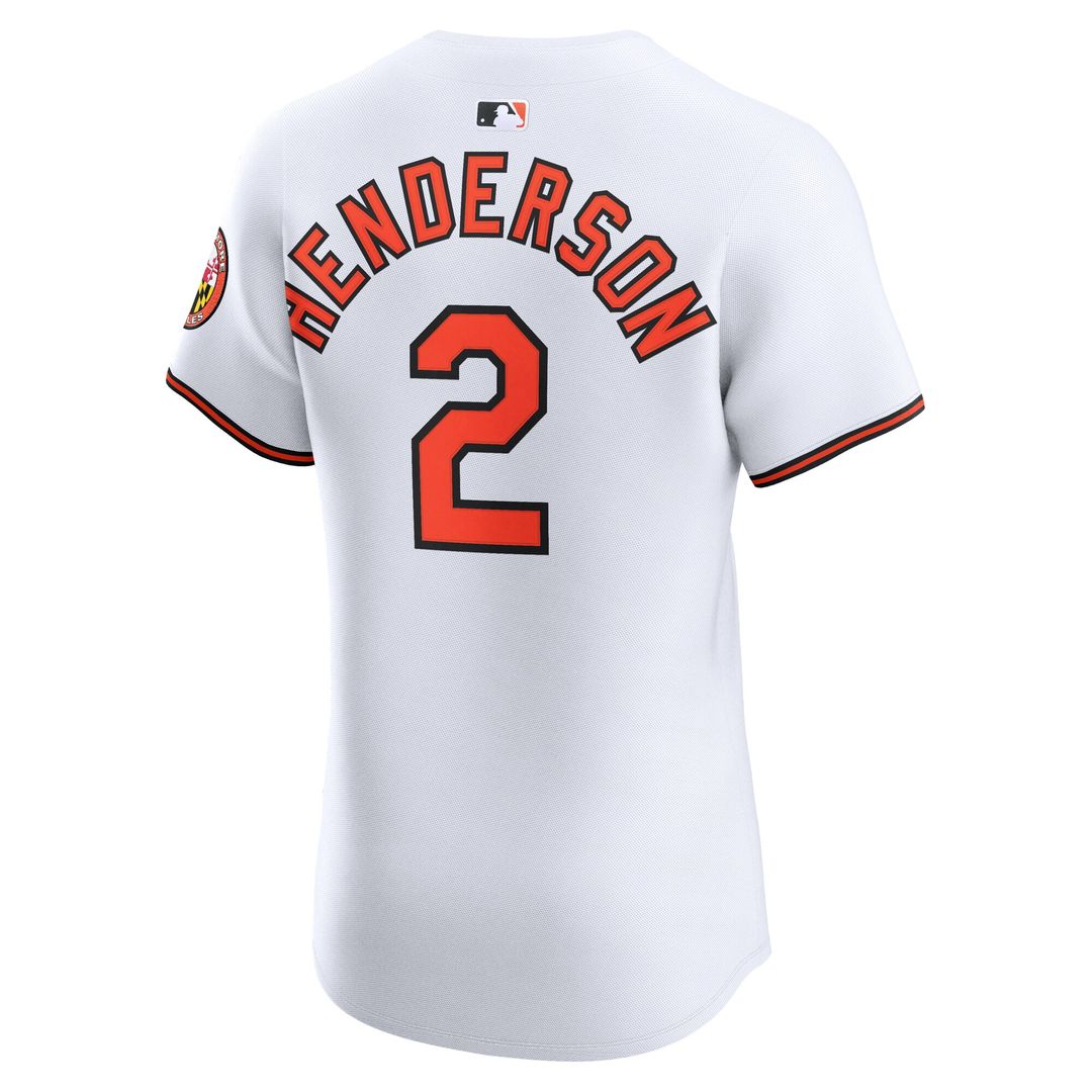 Baltimore Orioles Gunnar Henderson Nike Home Elite Jersey - White Team Jersey Sports Fan Apparel