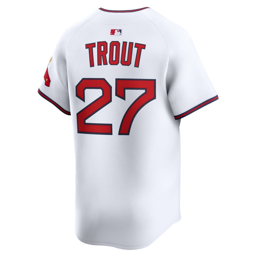 Los Angeles Angels Mike Trout Nike Alternate Limited Jersey - White Team Jersey Sports Fan Apparel