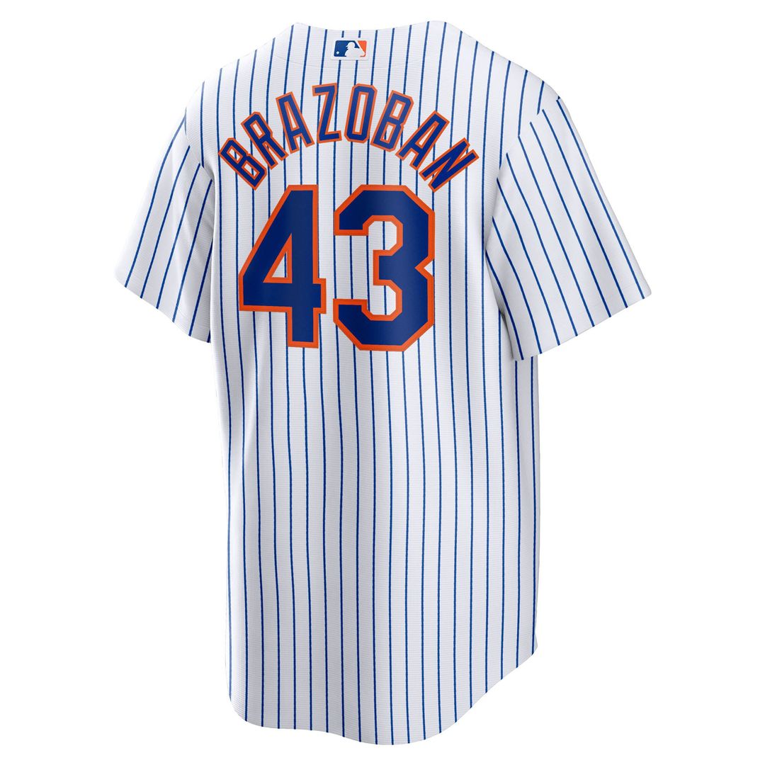 New York Mets Huascar Brazobán Nike Home Replica Jersey - White Team Jersey Sports Fan Apparel