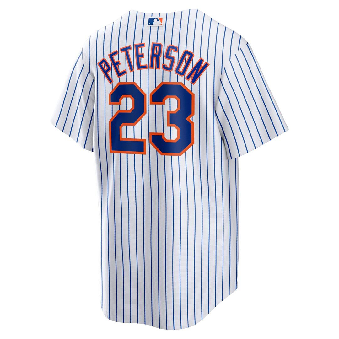 New York Mets David Peterson Nike Home Replica Jersey - White Team Jersey Sports Fan Apparel