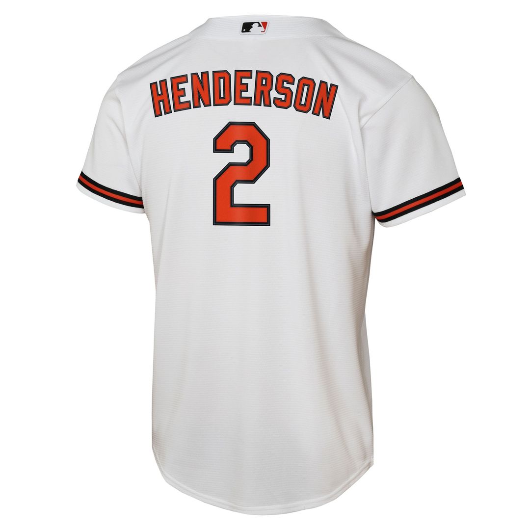 Baltimore Orioles Gunnar Henderson Nike Youth Home Replica Player Jersey - White Team Jersey Sports Fan Apparel