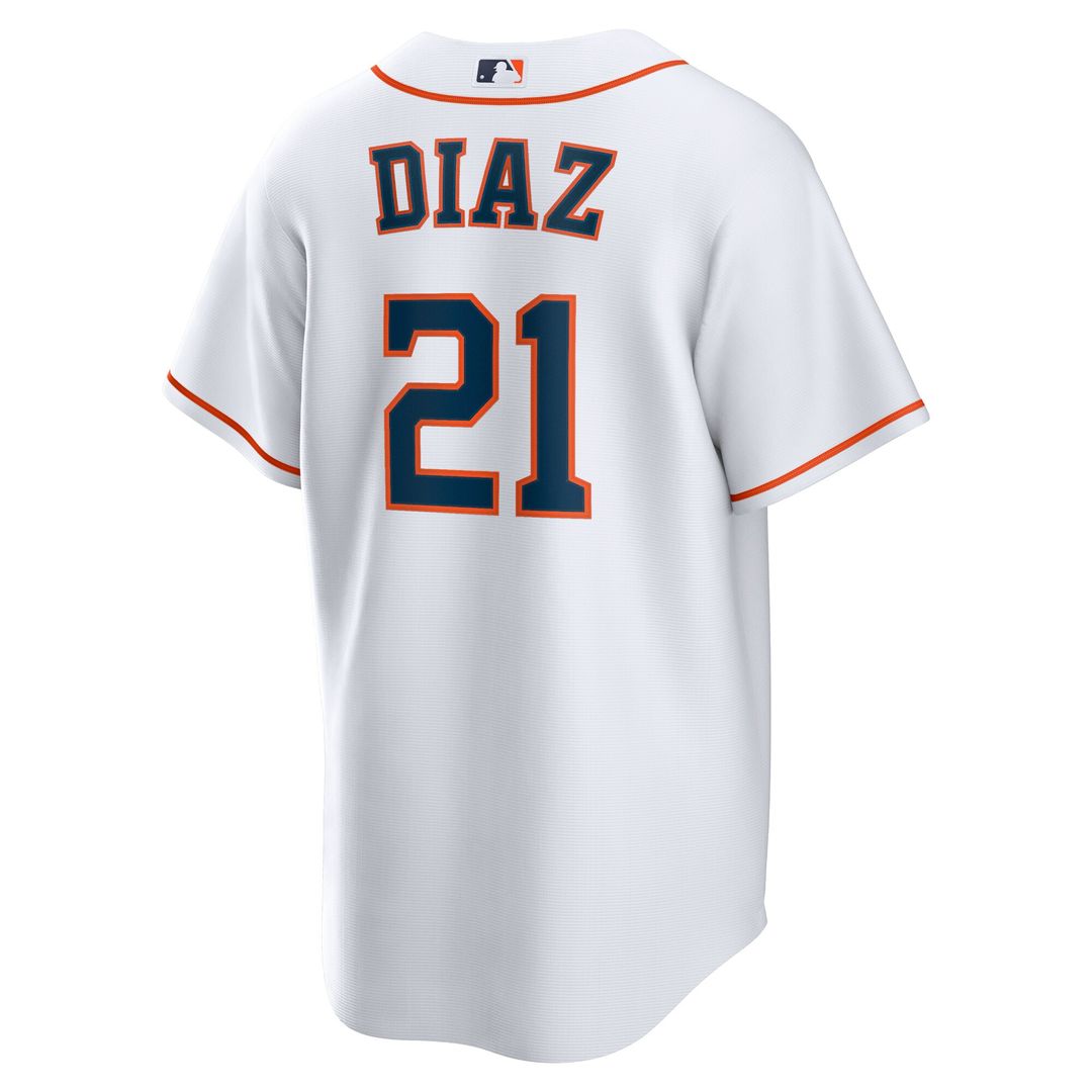 Houston Astros Yainer Diaz Nike Home Replica Jersey - White Team Jersey Sports Fan Apparel