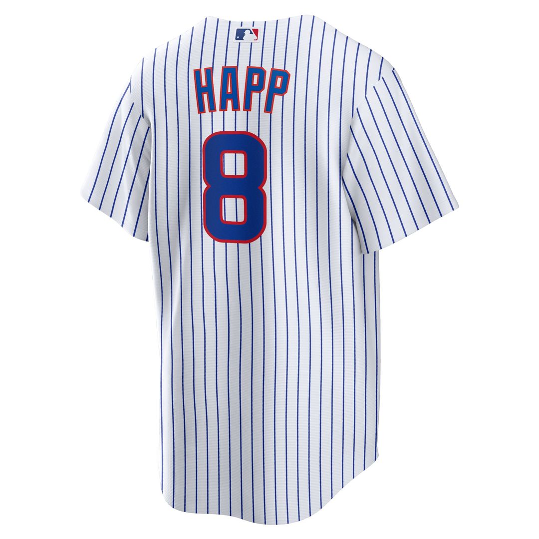 Chicago Cubs Ian Happ Nike Home Replica Jersey - White Team Jersey Sports Fan Apparel