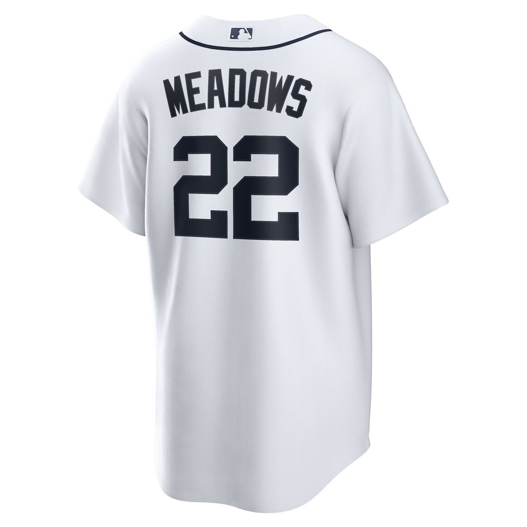 Detroit Tigers Parker Meadows Nike Home Replica Jersey - White Team Jersey Sports Fan Apparel