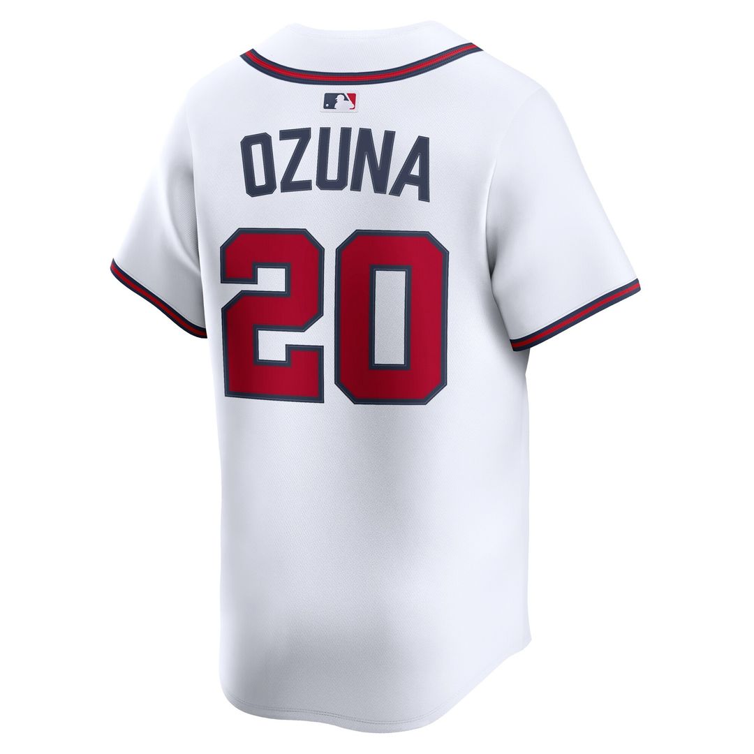 Atlanta Braves Marcell Ozuna Nike Home Limited Player Jersey - White Team Jersey Sports Fan Apparel