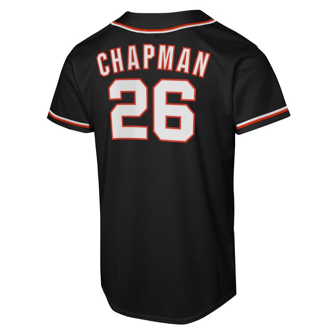 San Francisco Giants Matt Chapman Nike Youth Fashion Replica Player Jersey - Black Team Jersey Sports Fan Apparel