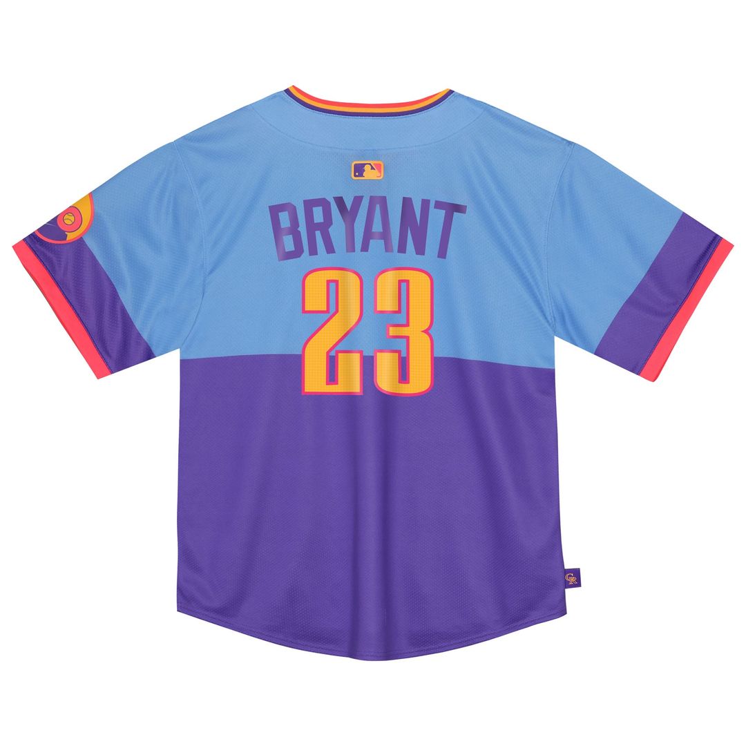 Colorado Rockies Kris Bryant Nike Toddler 2025 City Connect Limited Player Jersey - Purple/Light Blue Team Jersey Sports Fan Apparel