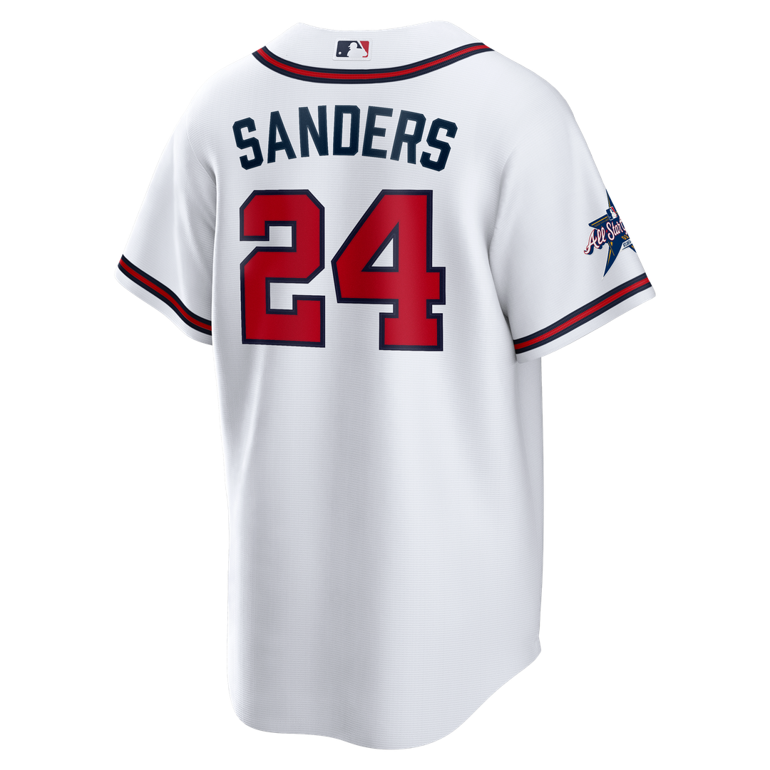 Atlanta Braves Deion Sanders Nike Home Retired Player Replica Jersey - White Team Jersey Sports Fan Apparel