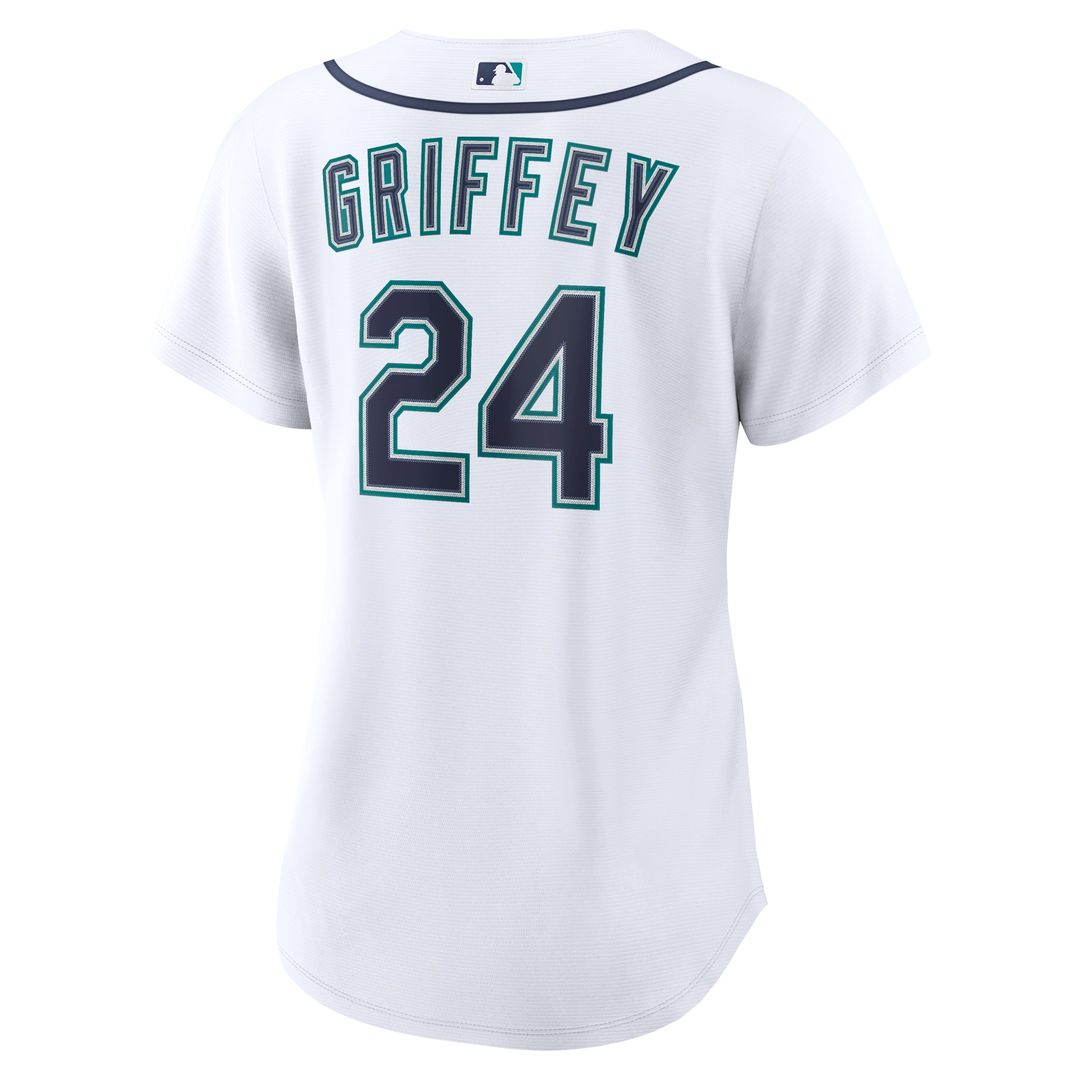 Seattle Mariners Ken Griffey Jr. Nike Women's Home Replica Jersey - White Team Jersey Sports Fan Apparel
