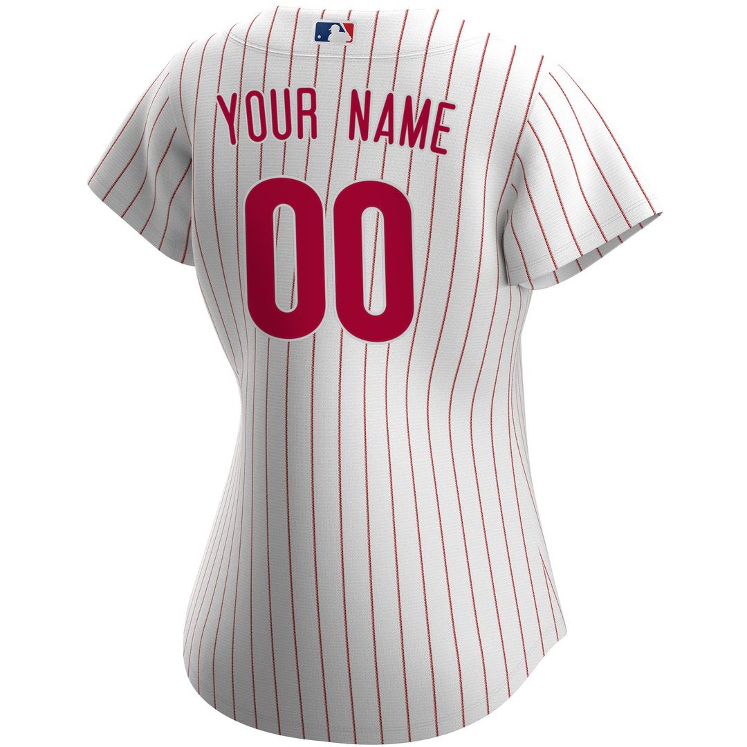 Philadelphia Phillies Nike Women's Home Replica Custom Jersey - White Team Jersey Sports Fan Apparel