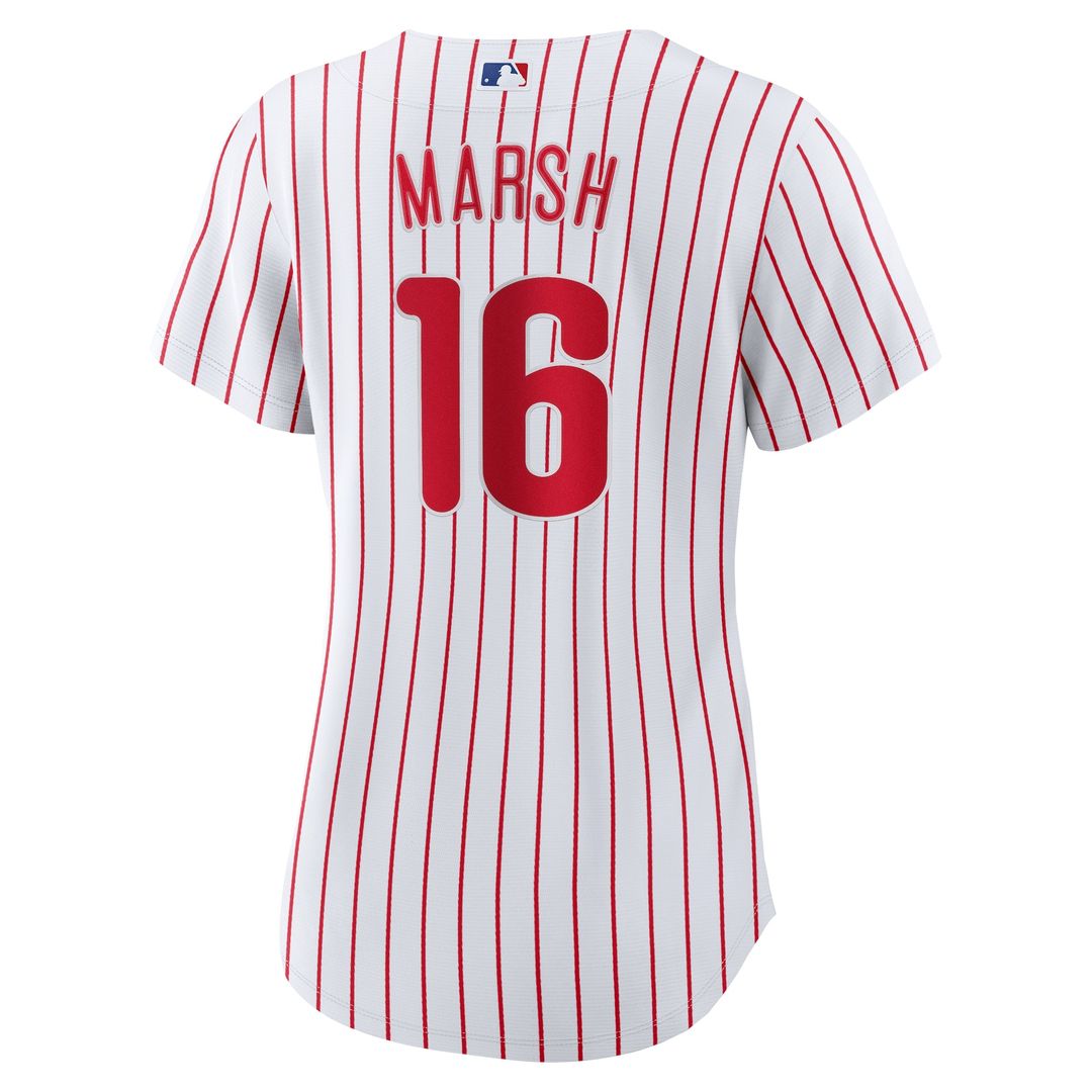 Philadelphia Phillies Brandon Marsh Nike Women's Home Replica Jersey - White Team Jersey Sports Fan Apparel