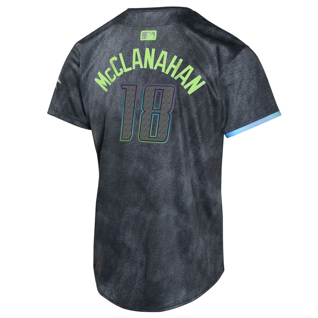 Tampa Bay Rays Shane McClanahan Nike Youth 2024 City Connect Limited Player Jersey - Charcoal Team Jersey Sports Fan Apparel