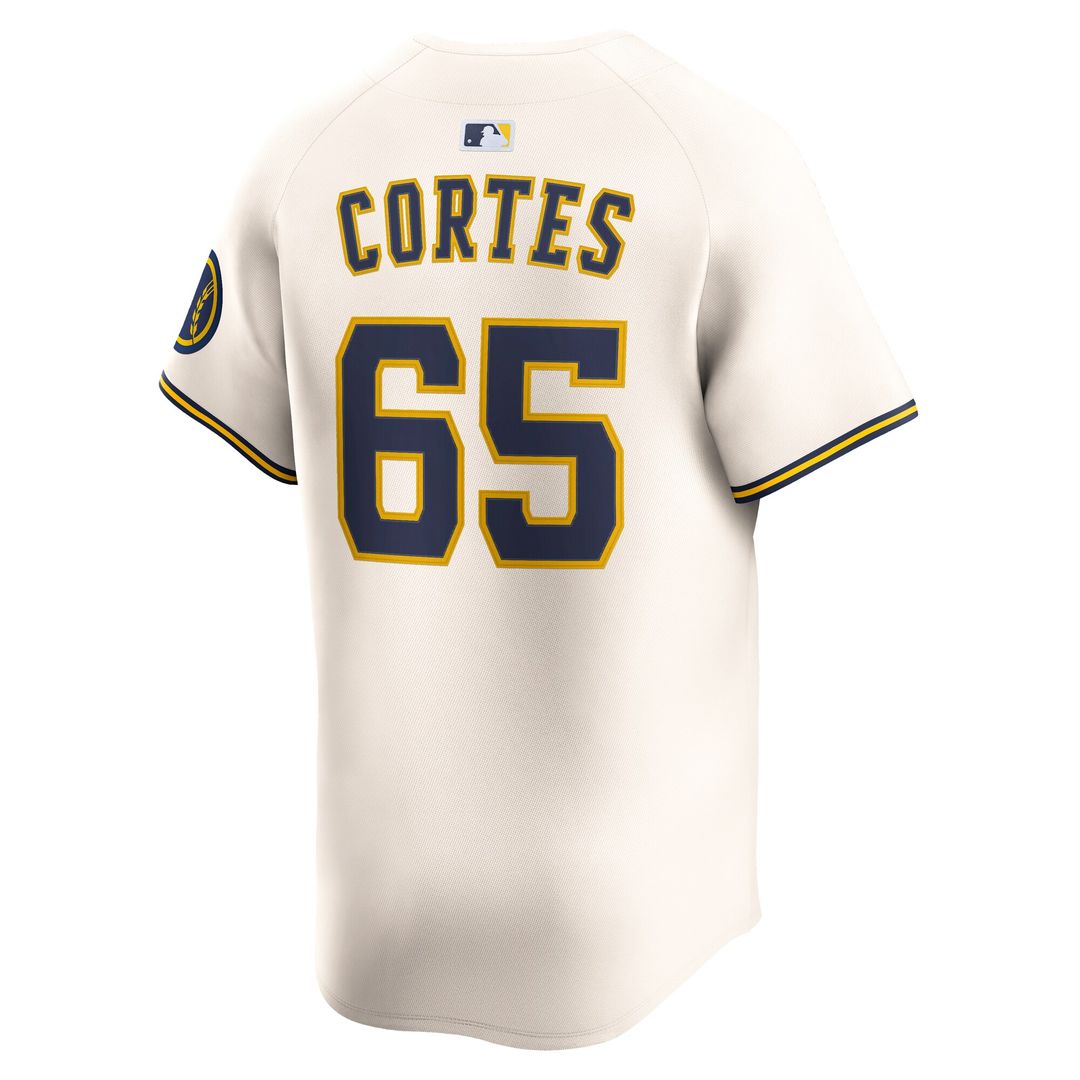 Milwaukee Brewers Nestor Cortes Nike Home Limited Player Jersey - Cream Team Jersey Sports Fan Apparel