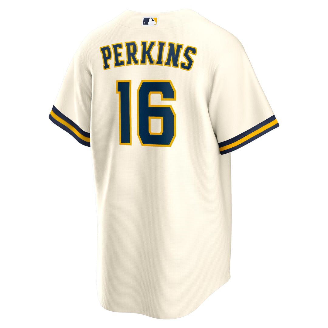 Milwaukee Brewers Blake Perkins Nike Home Replica Jersey - Cream Team Jersey Sports Fan Apparel