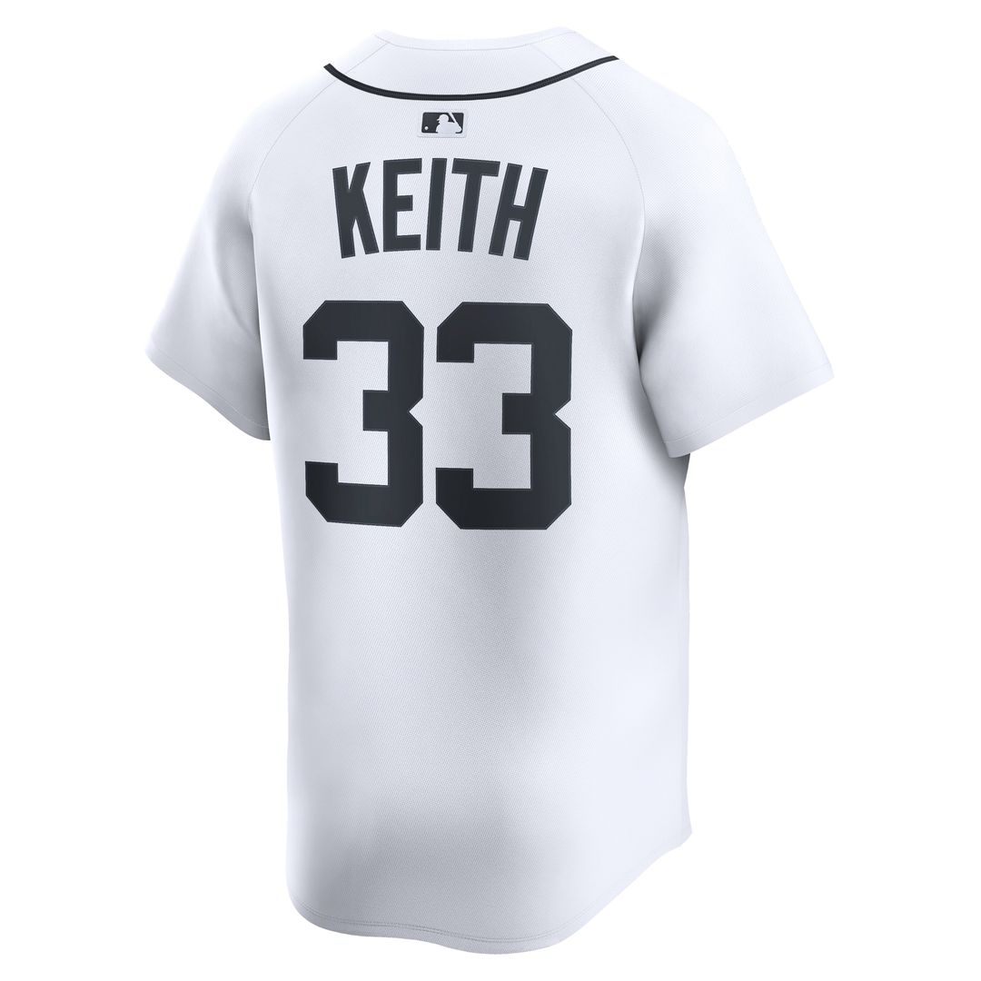 Detroit Tigers Colt Keith Nike Home Limited Player Jersey - White Team Jersey Sports Fan Apparel