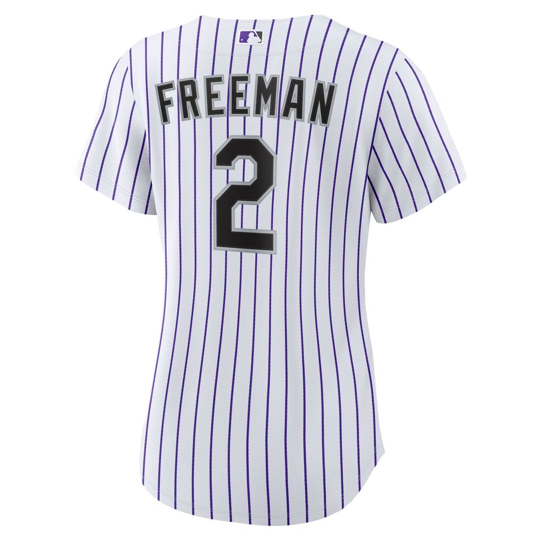 Colorado Rockies Tyler Freeman Nike Women's Home Replica Jersey - White Team Jersey Sports Fan Apparel