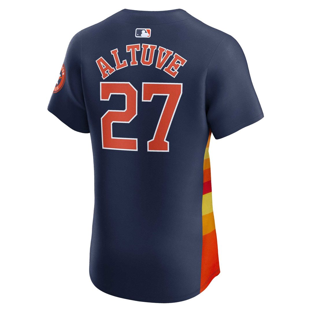 Houston Astros Jose Altuve Nike Alternate Elite Player Jersey - Navy Team Jersey Sports Fan Apparel