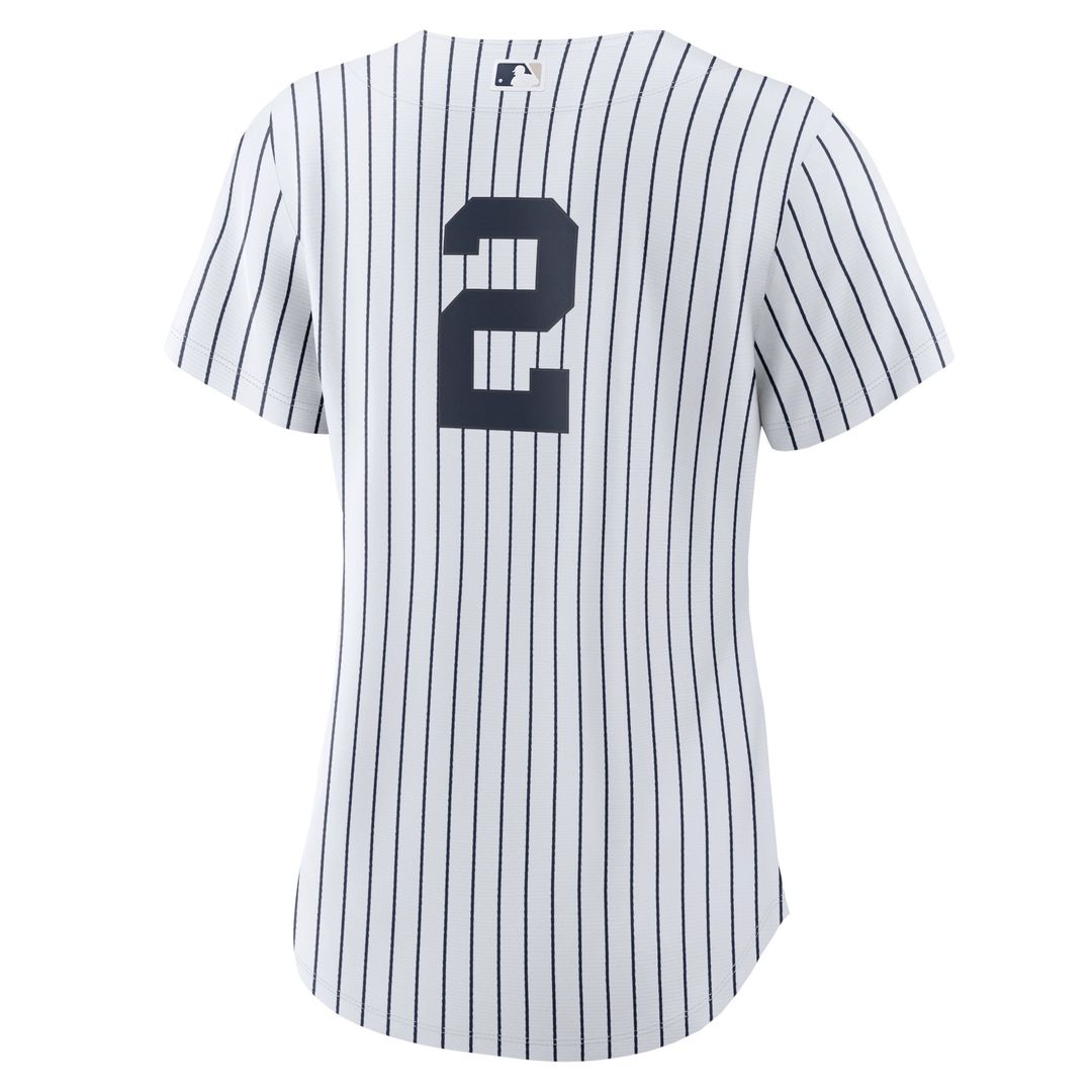 New York Yankees Derek Jeter Nike Women's Home Replica Player Jersey - White/Navy Team Jersey Sports Fan Apparel