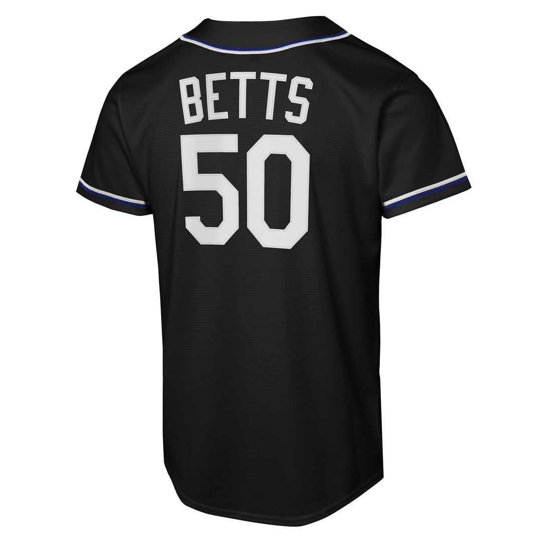 Los Angeles Dodgers Mookie Betts Nike Youth Fashion Replica Player Jersey - Black Team Jersey Sports Fan Apparel
