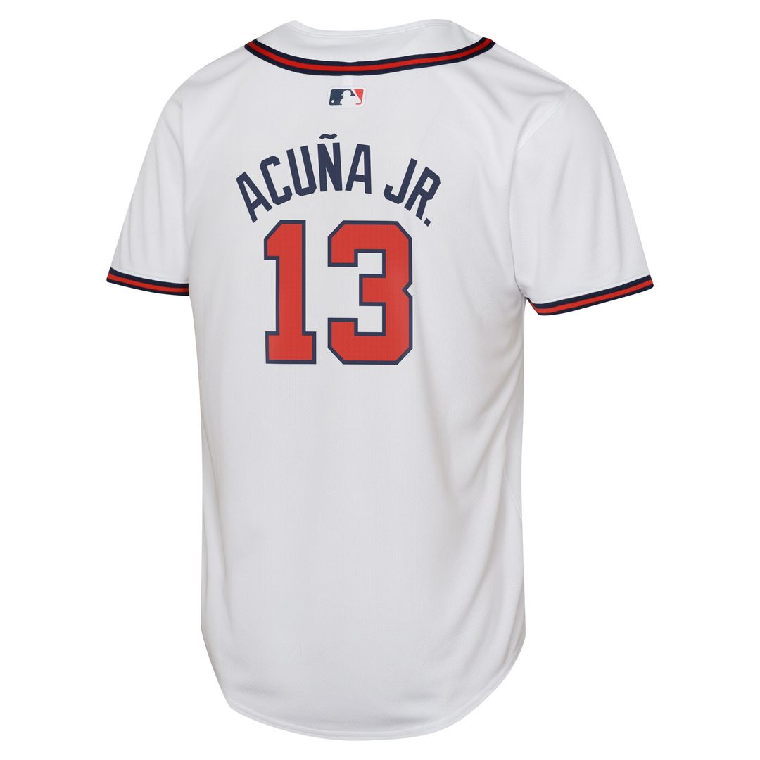 Atlanta Braves Ronald Acuña Jr. Nike Youth Home Limited Player Jersey - White Team Jersey Sports Fan Apparel
