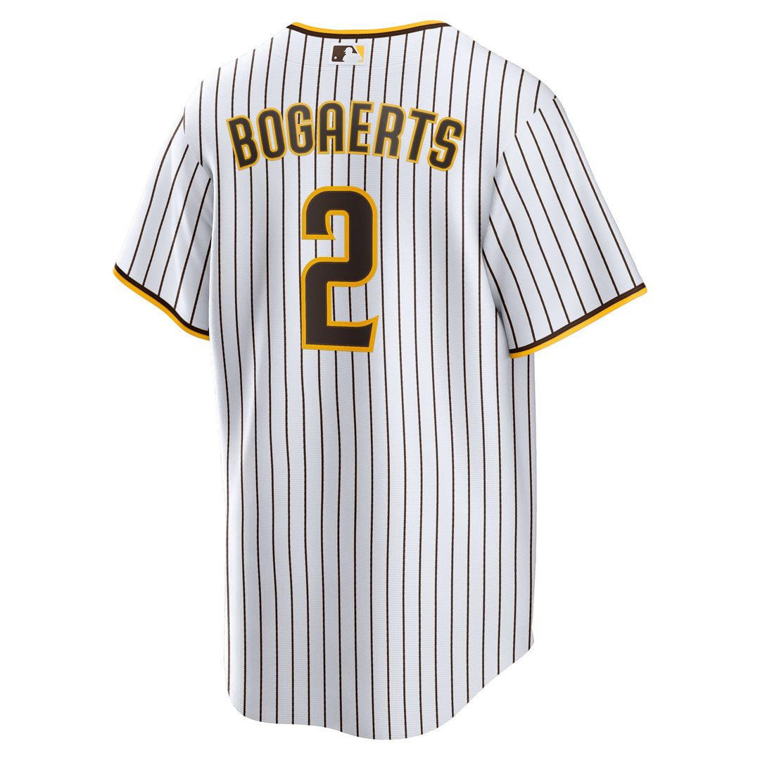 San Diego Padres Xander Bogaerts Nike Home Official Replica Player Jersey - White/Brown Team Jersey Sports Fan Apparel