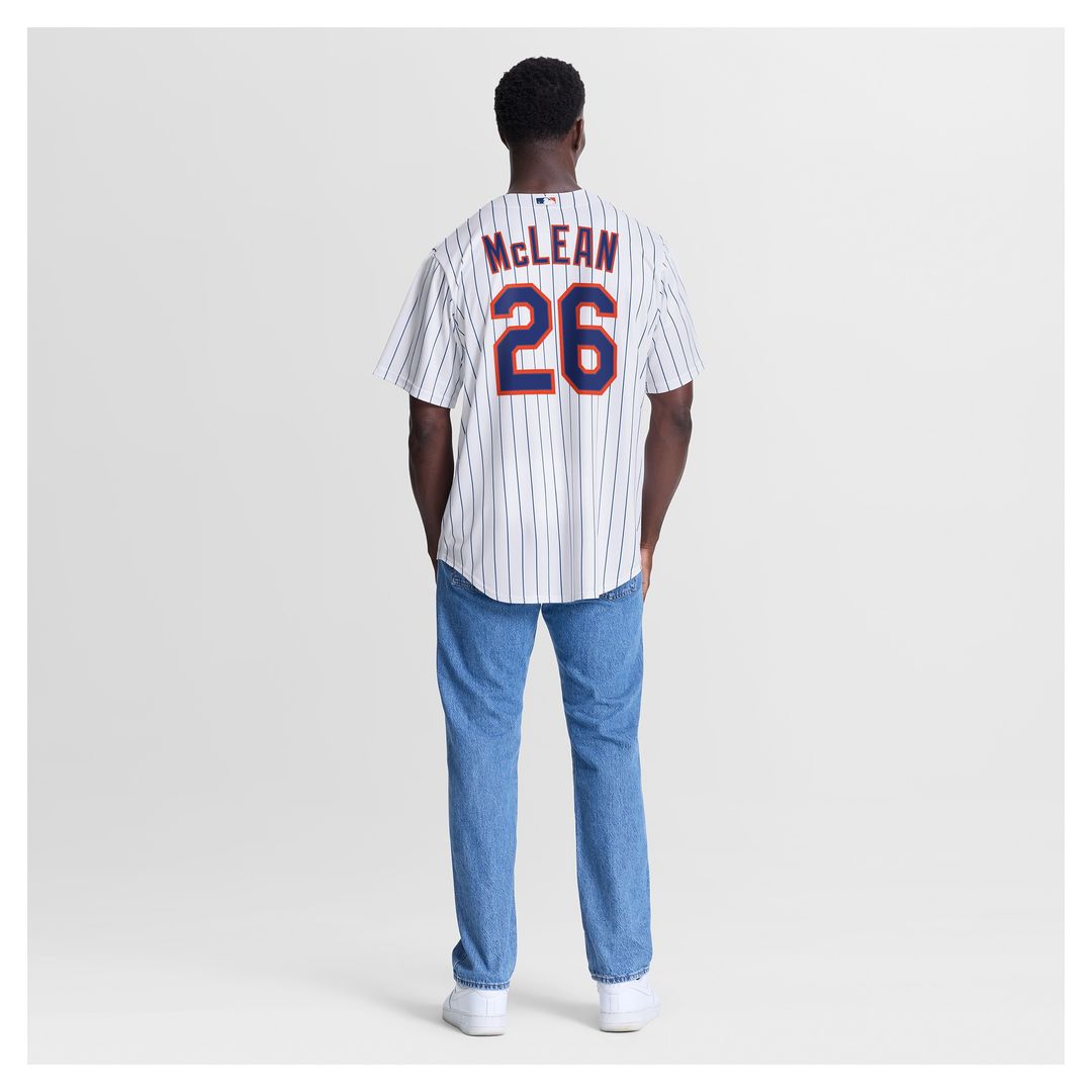 New York Mets Nolan McLean Nike Home Replica Jersey - White Team Jersey Sports Fan Apparel