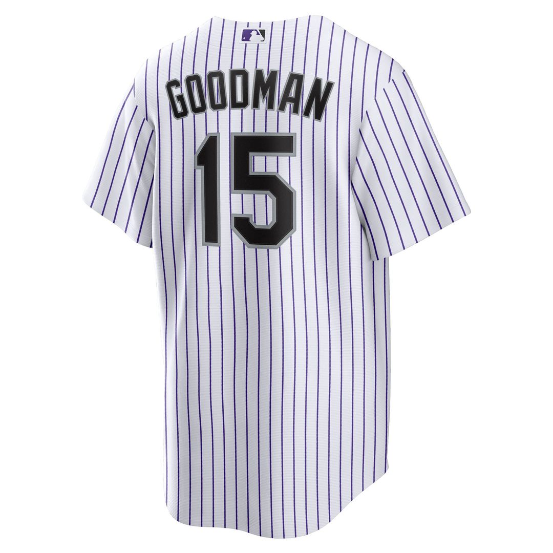 Colorado Rockies Hunter Goodman Nike Home Replica Jersey - White Team Jersey Sports Fan Apparel