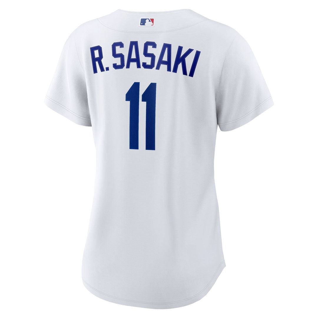Los Angeles Dodgers Rōki Sasaki Nike Women's Replica Jersey - White Team Jersey Sports Fan Apparel