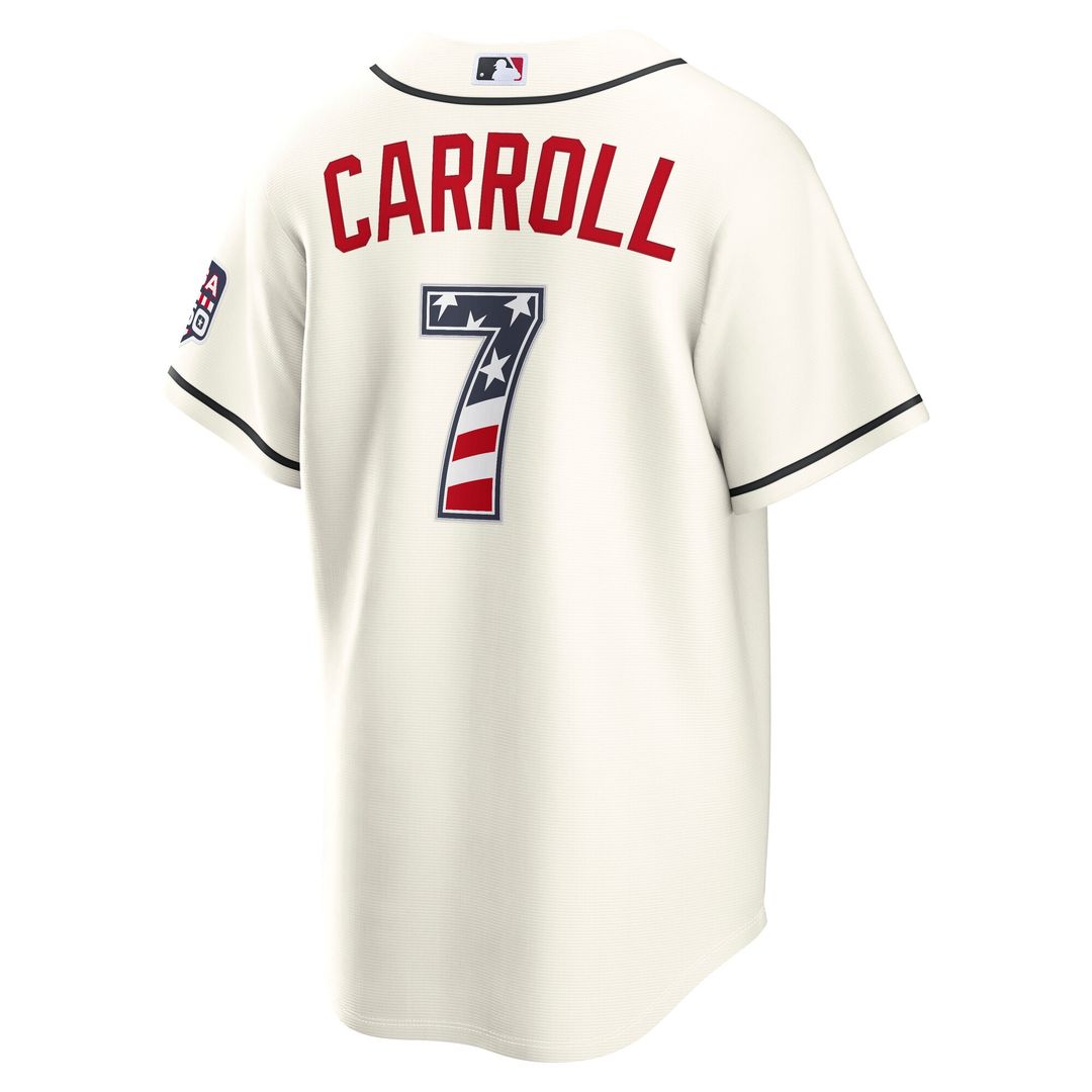 Arizona Diamondbacks Corbin Carroll Nike USA 250 Fourth of July Home Stadium Jersey - Cream Team Jersey Sports Fan Apparel