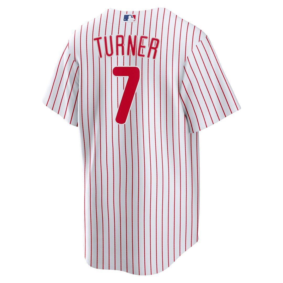 Philadelphia Phillies Trea Turner Nike Home Replica Player Jersey - White Team Jersey Sports Fan Apparel