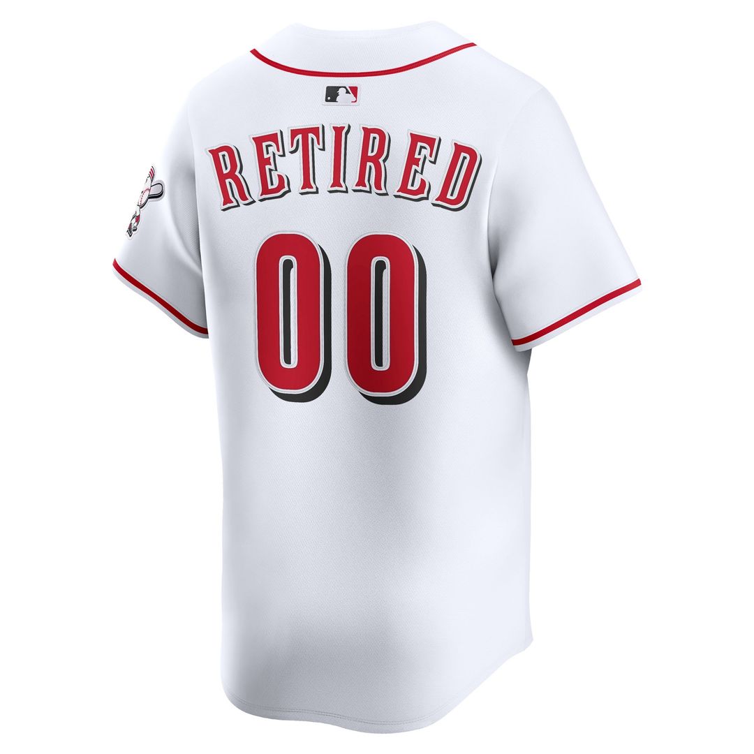 Cincinnati Reds Nike Home Limited Pick - A - Player Retired Roster Jersey - White Team Jersey Sports Fan Apparel
