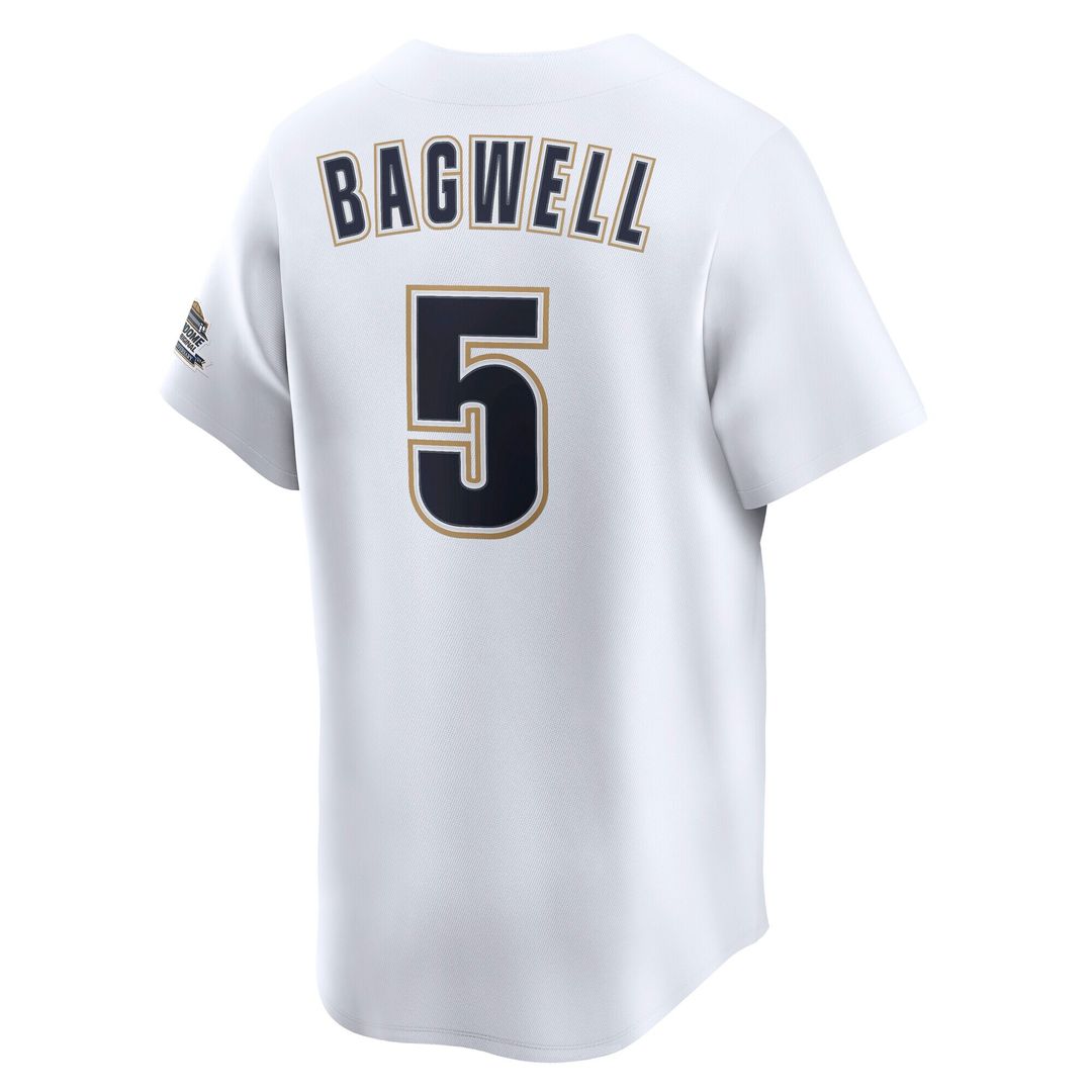 Houston Astros Jeff Bagwell Nike Throwback Cooperstown Limited Jersey - White Team Jersey Sports Fan Apparel