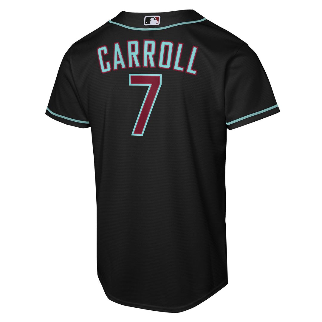 Arizona Diamondbacks Corbin Carroll Nike Youth Alternate Replica Jersey - Black Team Jersey Sports Fan Apparel