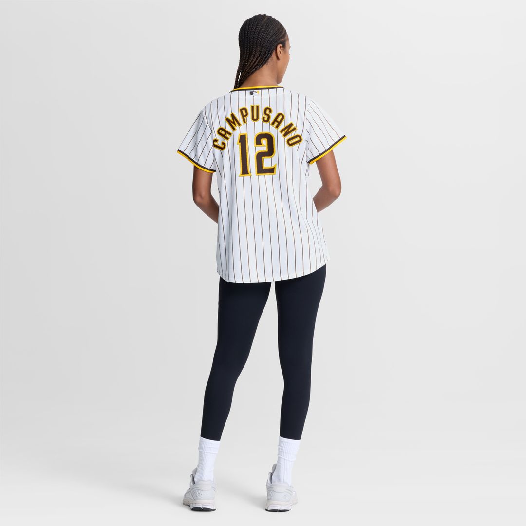 San Diego Padres Luis Campusano Nike Women's Home Replica Jersey - White Team Jersey Sports Fan Apparel