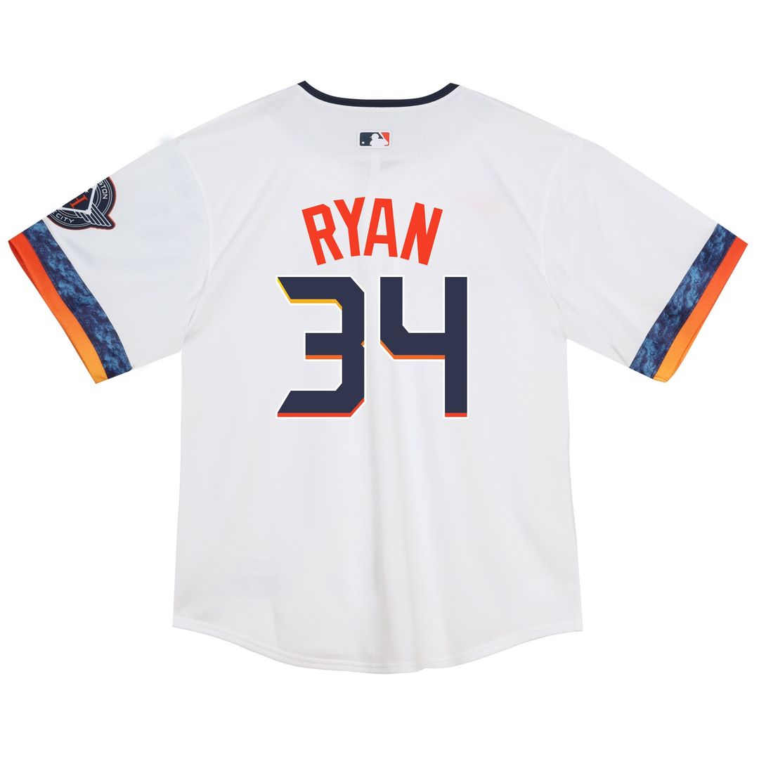 Houston Astros Nolan Ryan Nike Toddler City Connect 2025 Limited Jersey - White Team Jersey Sports Fan Apparel