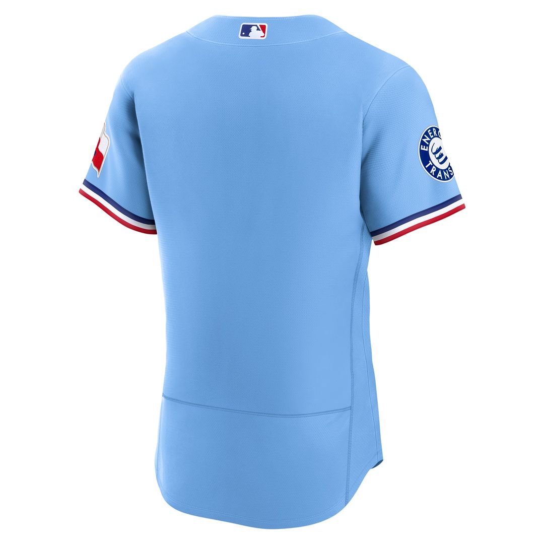 Texas Rangers Nike Home Sponsor Patch Authentic Jersey - White Team Jersey Sports Fan Apparel