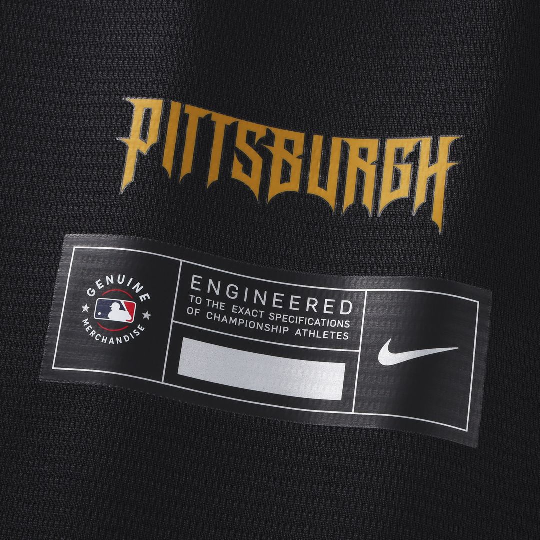 Pittsburgh Pirates Oneil Cruz Nike 2026 City Connect Stadium Jersey - Black Team Jersey Sports Fan Apparel