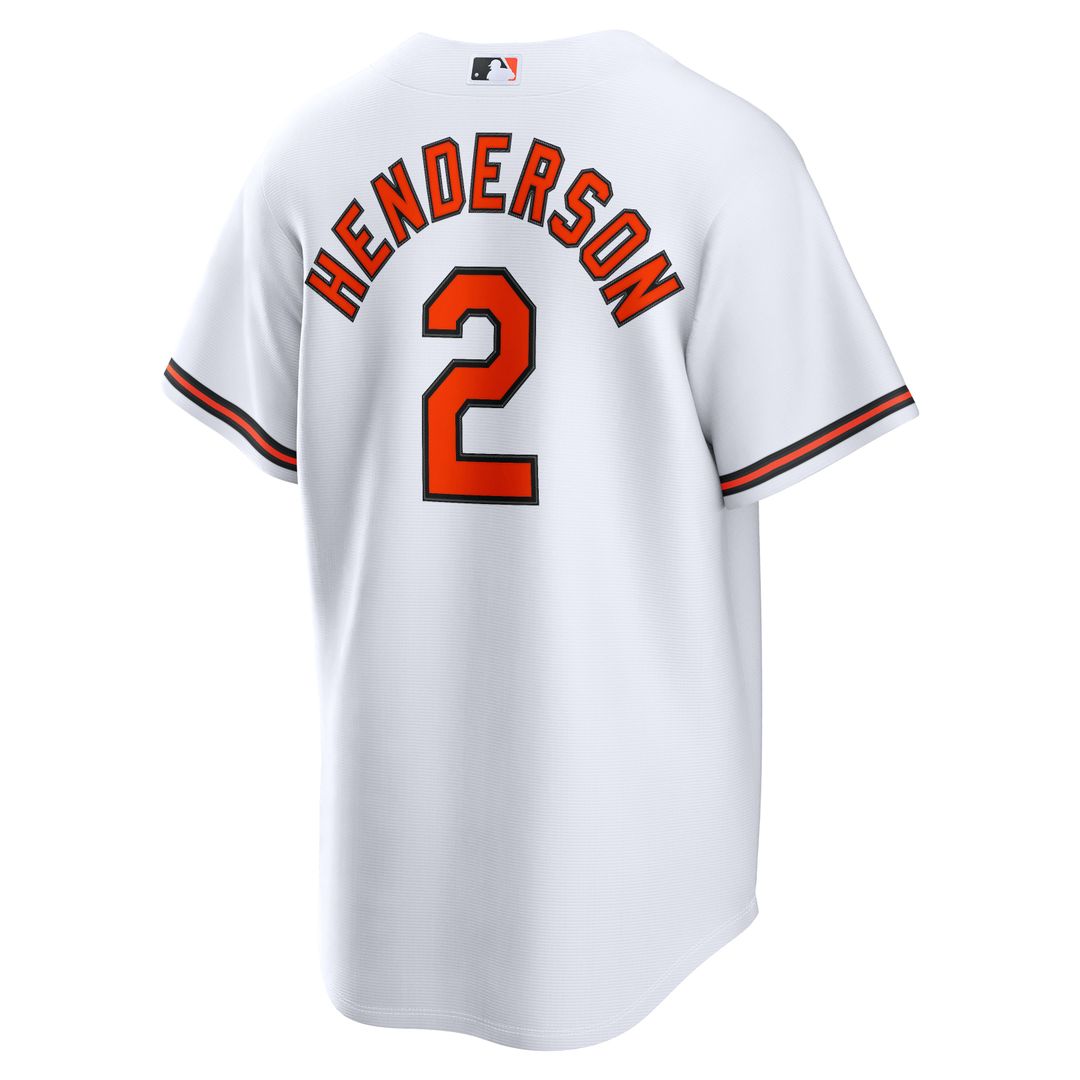 Baltimore Orioles Gunnar Henderson Nike Home Replica Jersey - White Team Jersey Sports Fan Apparel
