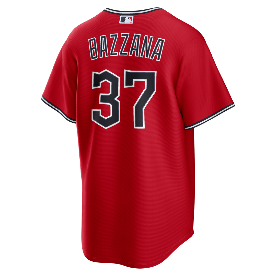 Cleveland Guardians Travis Bazzana Nike Alternate Replica Jersey - Red Team Jersey Sports Fan Apparel