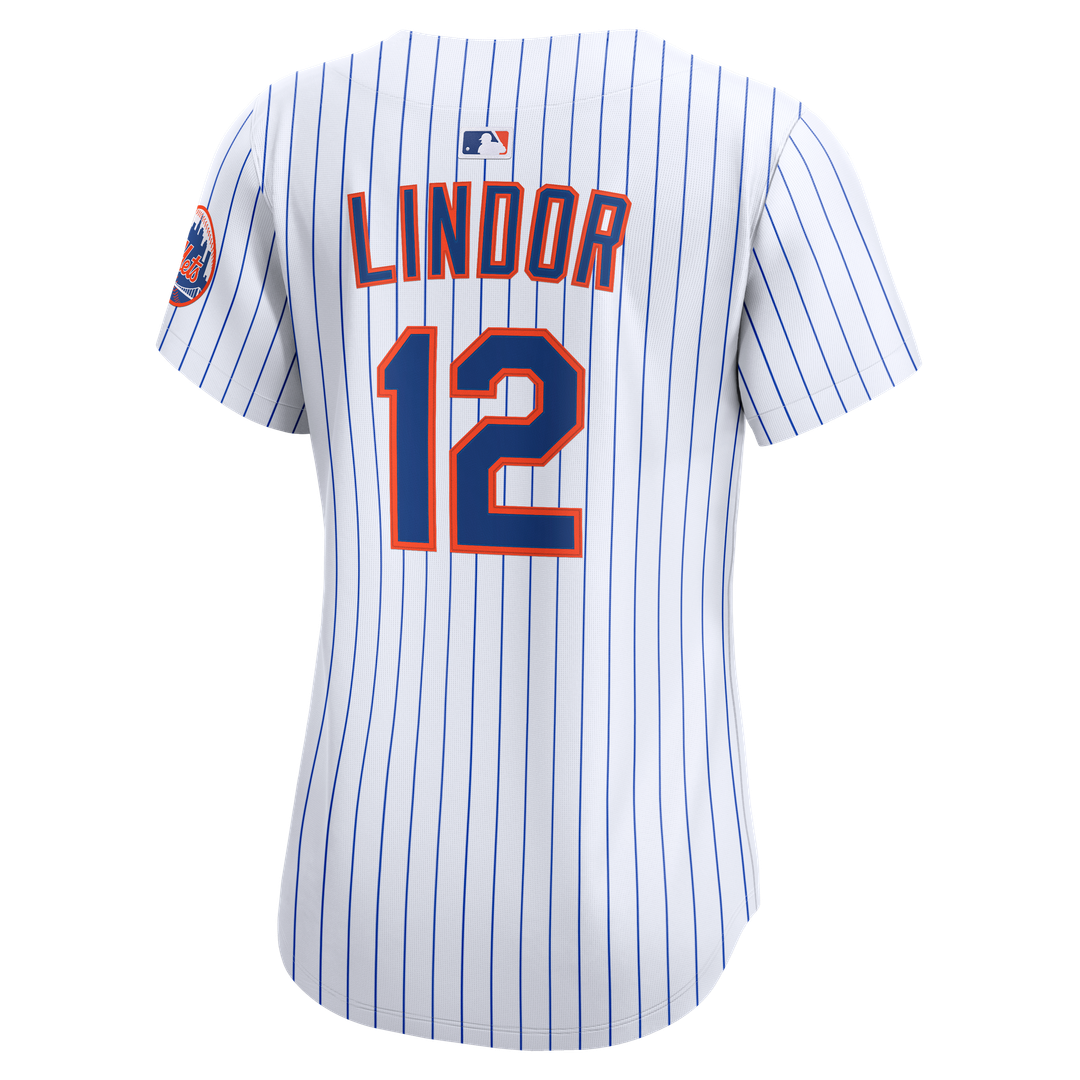 New York Mets Francisco Lindor Nike Women's Home Limited Jersey - White Team Jersey Sports Fan Apparel