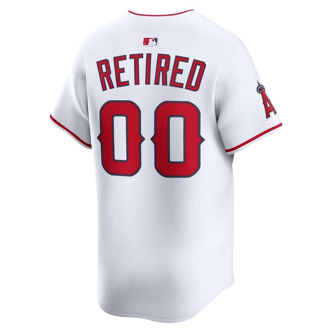 Los Angeles Angels Nike Home Limited Pick - A - Player Retired Roster Jersey - White Team Jersey Sports Fan Apparel