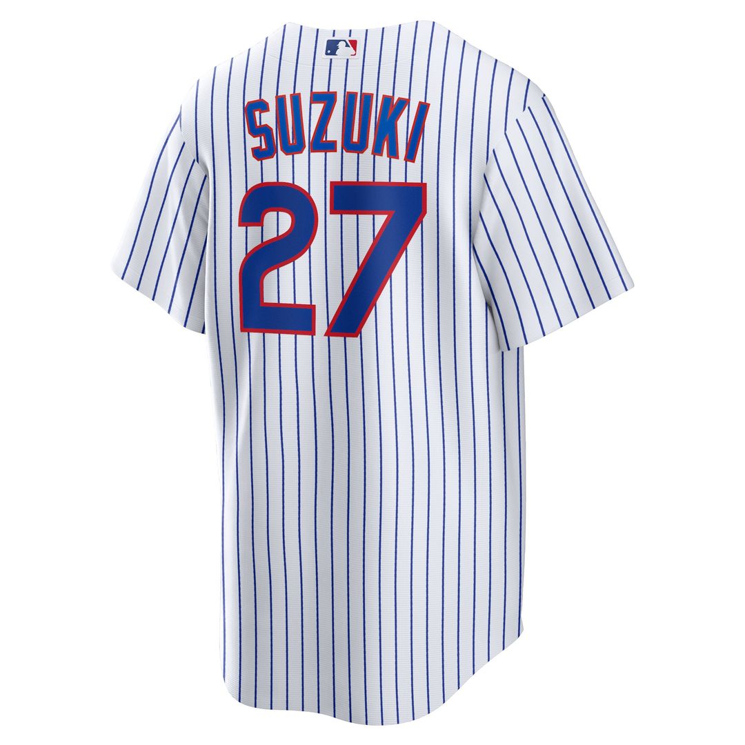 Chicago Cubs Seiya Suzuki Nike Home Replica Jersey - White Team Jersey Sports Fan Apparel