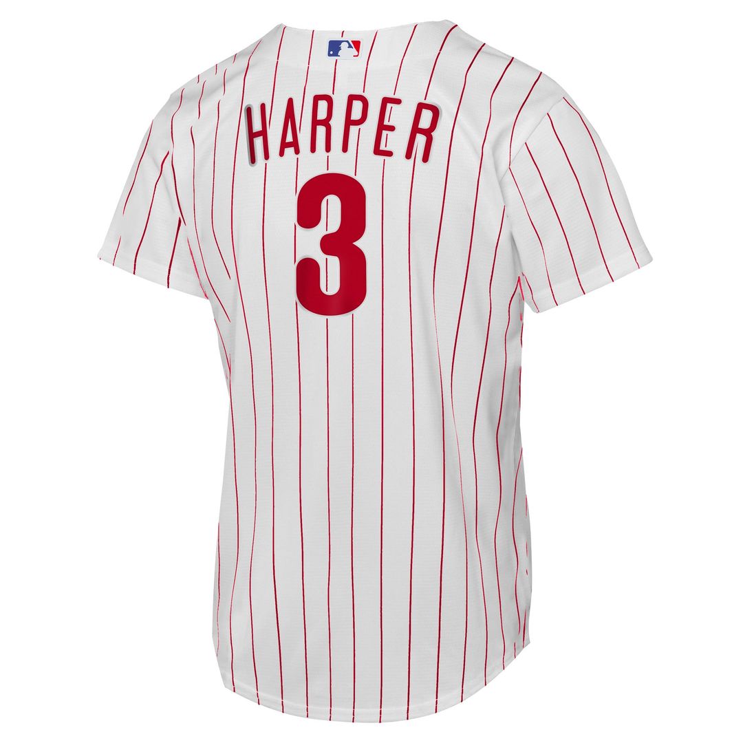 Philadelphia Phillies Bryce Harper Nike Youth Home Replica Player Jersey - White Team Jersey Sports Fan Apparel